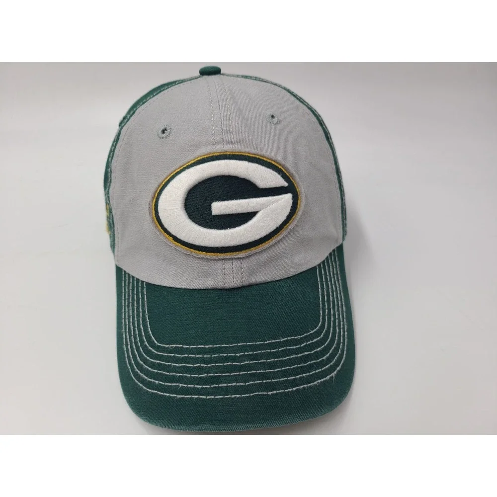 Green Bay Packers 47 Brand Strapback Adjustable Hat Cap Men Women NFL Gray Green